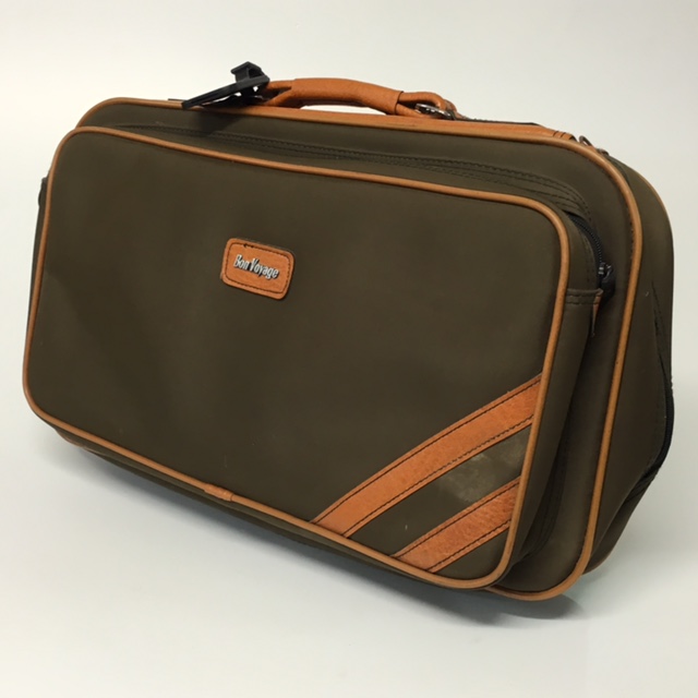 SUITCASE, Cabin Bag - Brown Bon Voyage w Tan Trim